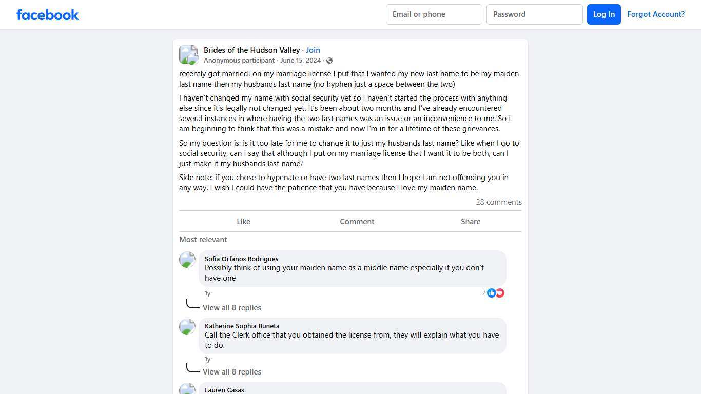 Brides of the Hudson Valley recently got married Facebook